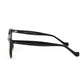 Side profile of Aarka Rosea black cat-eye sunglasses showcasing slim temples and polarized lenses.