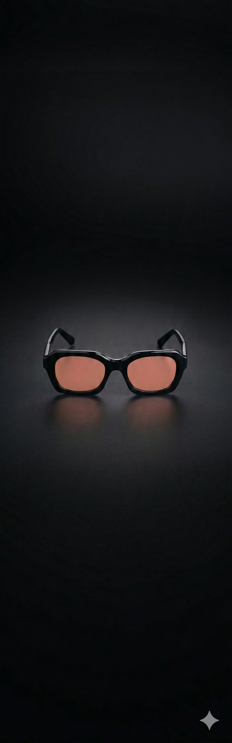 AARKA Andes C2 black and orange irregular polarized sunglasses.